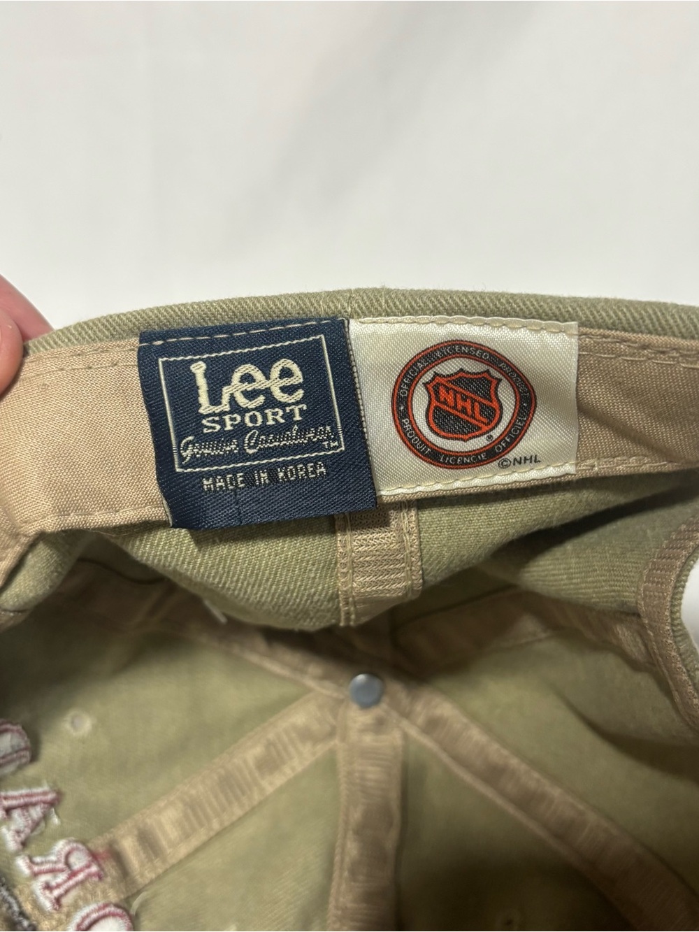 Vintage Colorado Avalanche Lee Sport Strapback Hat Made in Korea NWT - Picture 6 of 6